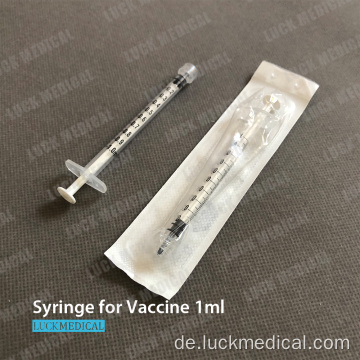 Einweg -mühsame Impfstoffspritze für Covid 1ml